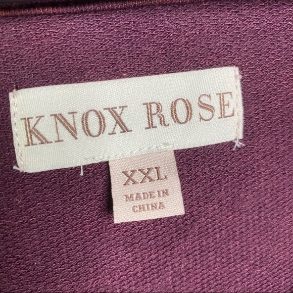 COPY - Knox Rose Burgundy Cold Shoulder Long Slee… - Picture 6 of 6